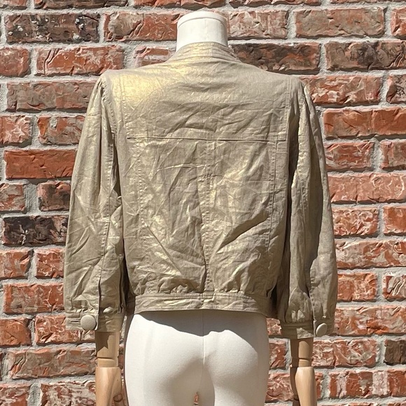 Jolt (Neiman Marcus) khaki/gold juniors vintage jacket / L / Excellent condition - Picture 10 of 17